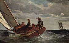 WINSLOW HOMER - BREEZING UP -A FAIR WIND (NATIONAL GALLERY OF ART)