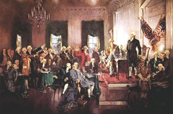 THE SIGNING OF THE U.S. CONSTITUTION