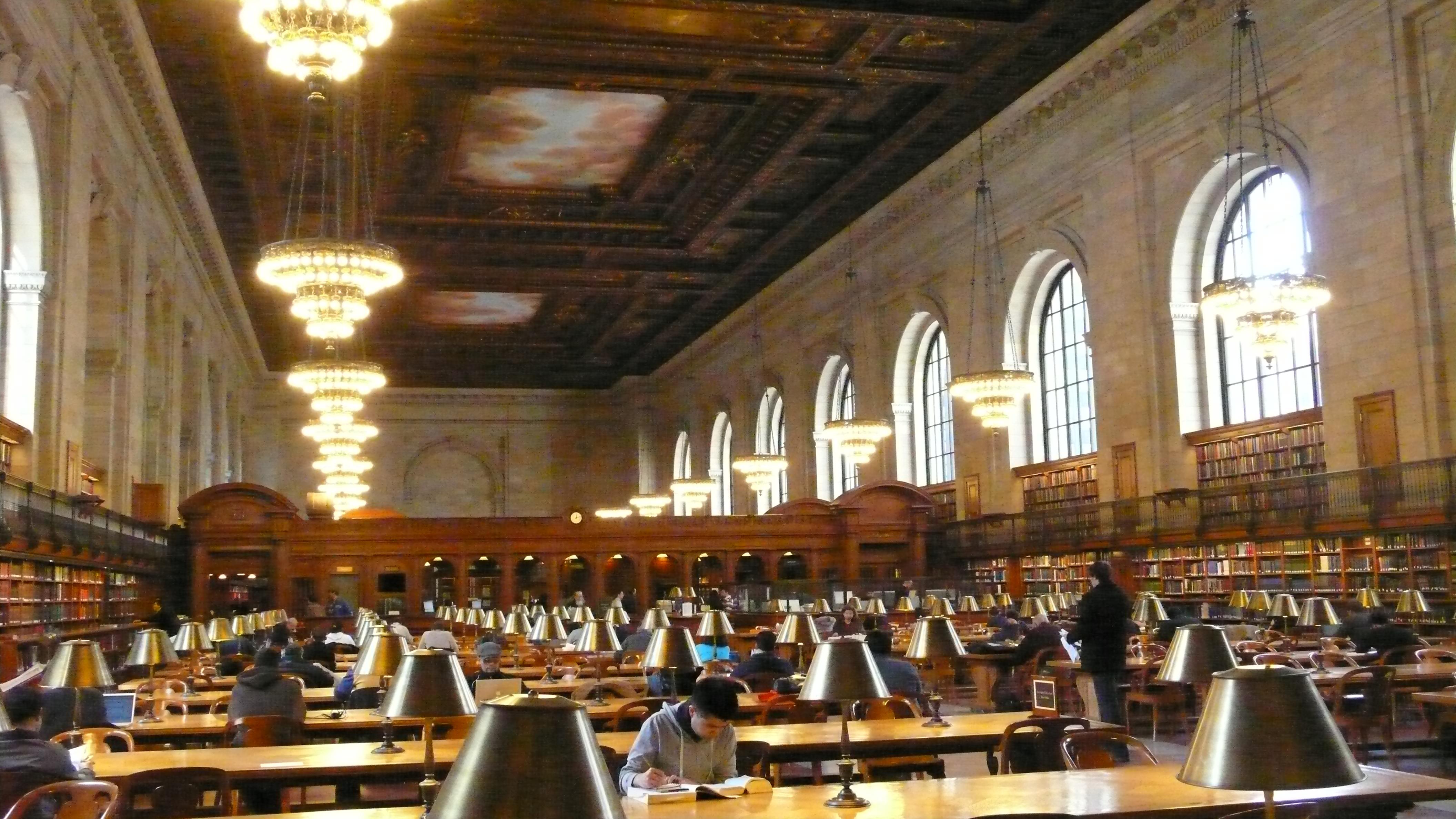 NEW YORK PUBLIC LIBRARY READING ROOM