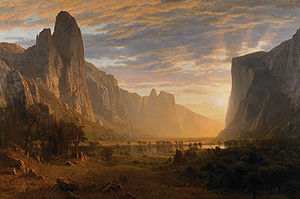 ALBERT BIERSTADT, LOOKINg DOWN YOSEMITE VALLEY - wikipedia