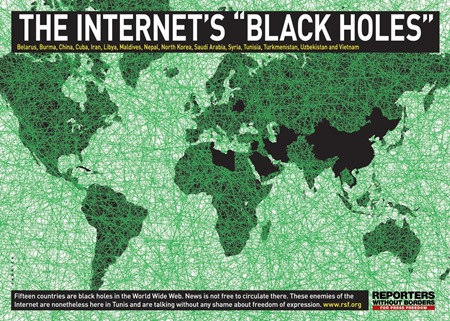 INTERNET'S UNRESTRICTED REACH 2011 (courtesy labnol.org)
