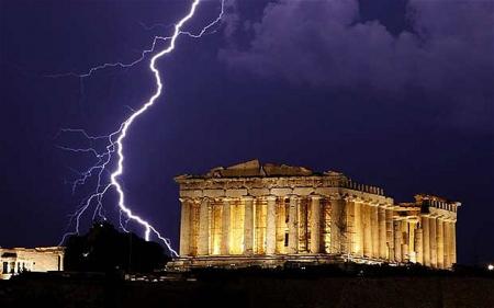 STORM OVER THE PARTHENON