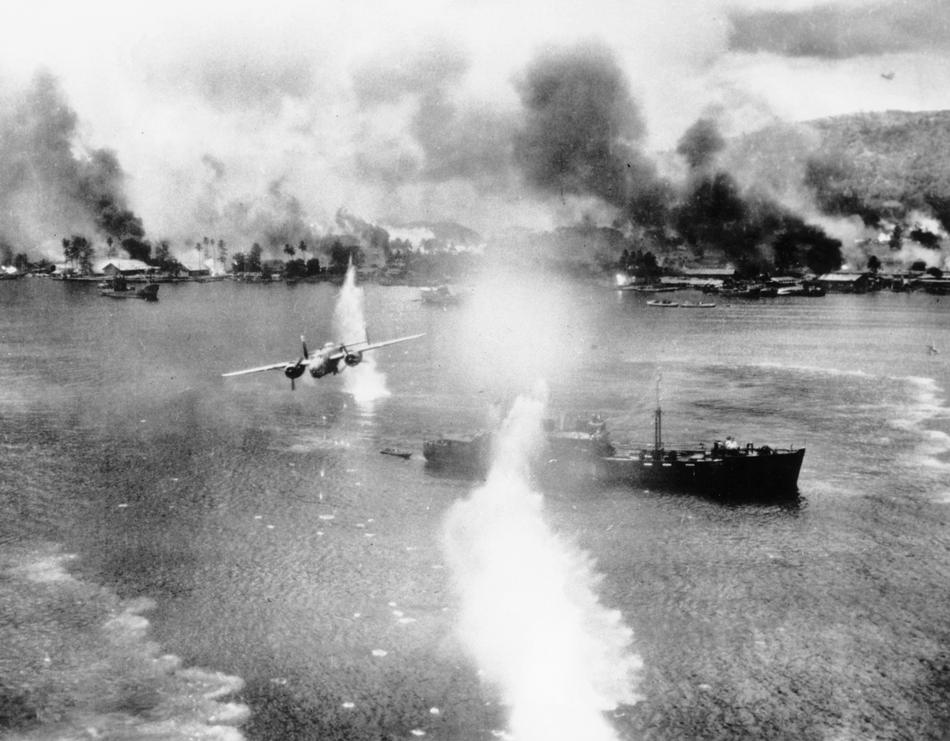 WWII U.S. AIR RAID ON RABAUL