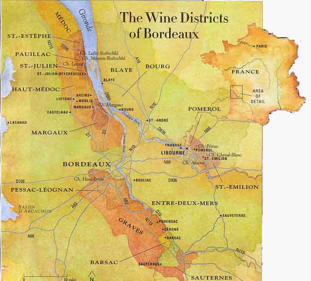 Bordeaux Map