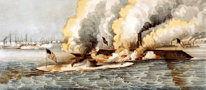 uss-monitor-vs-css-virginia - Library of Congress