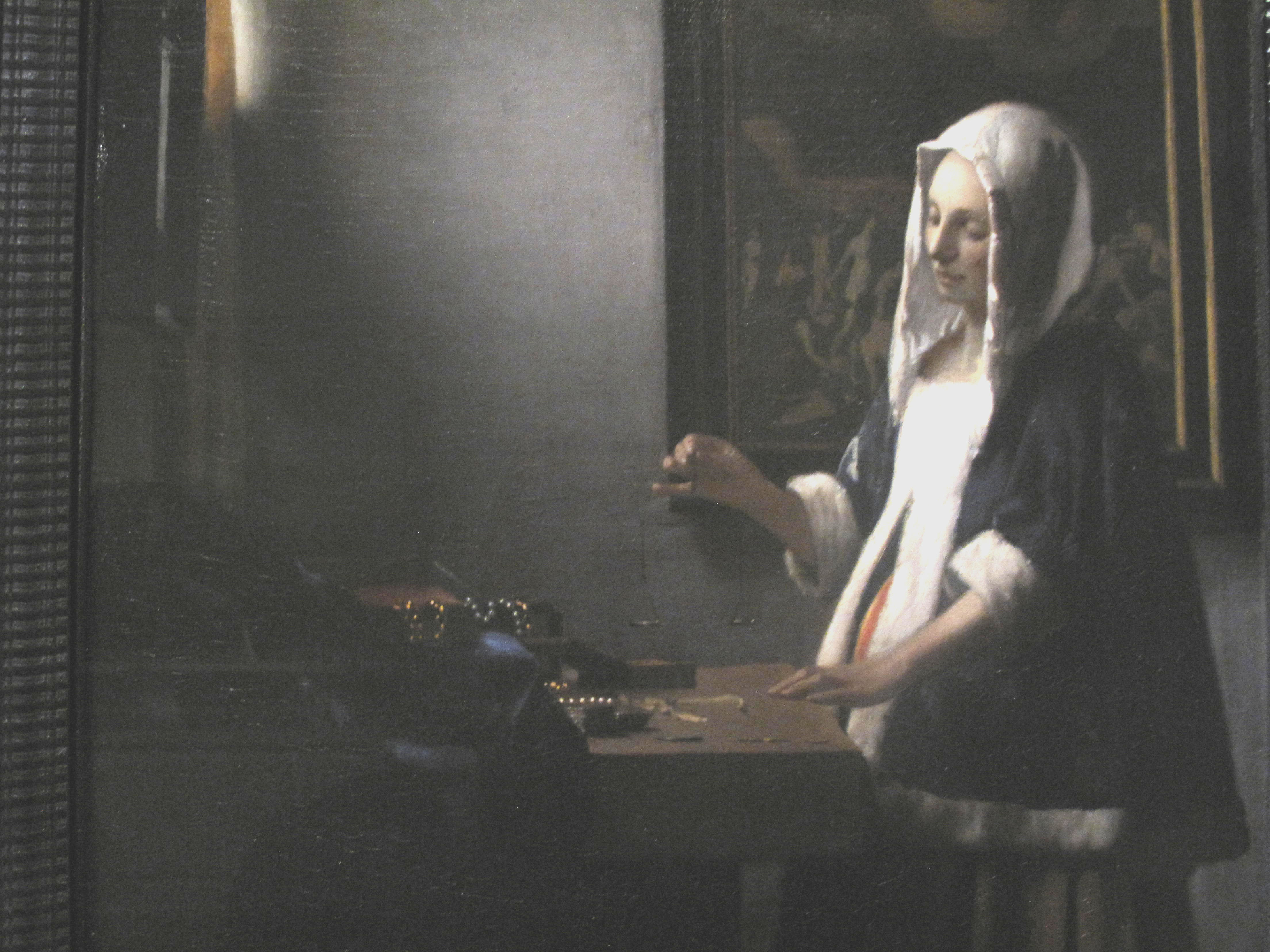 Woman Holding A Balance- Johannes Vermeer- National Gallery of Art