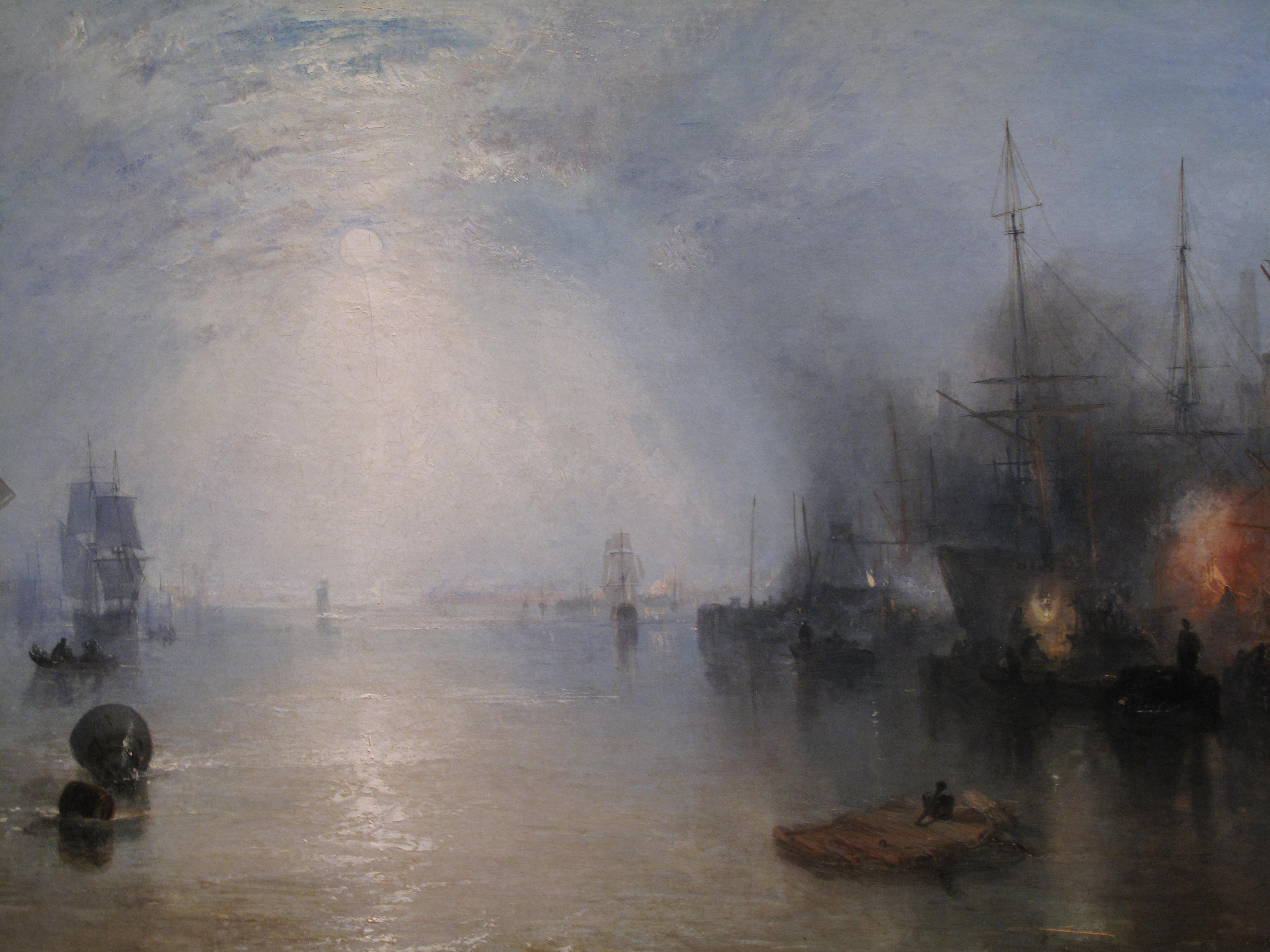 Keelmen Heaving Coals in Moonlight - JMW Turner- NAtional Gallery of Art