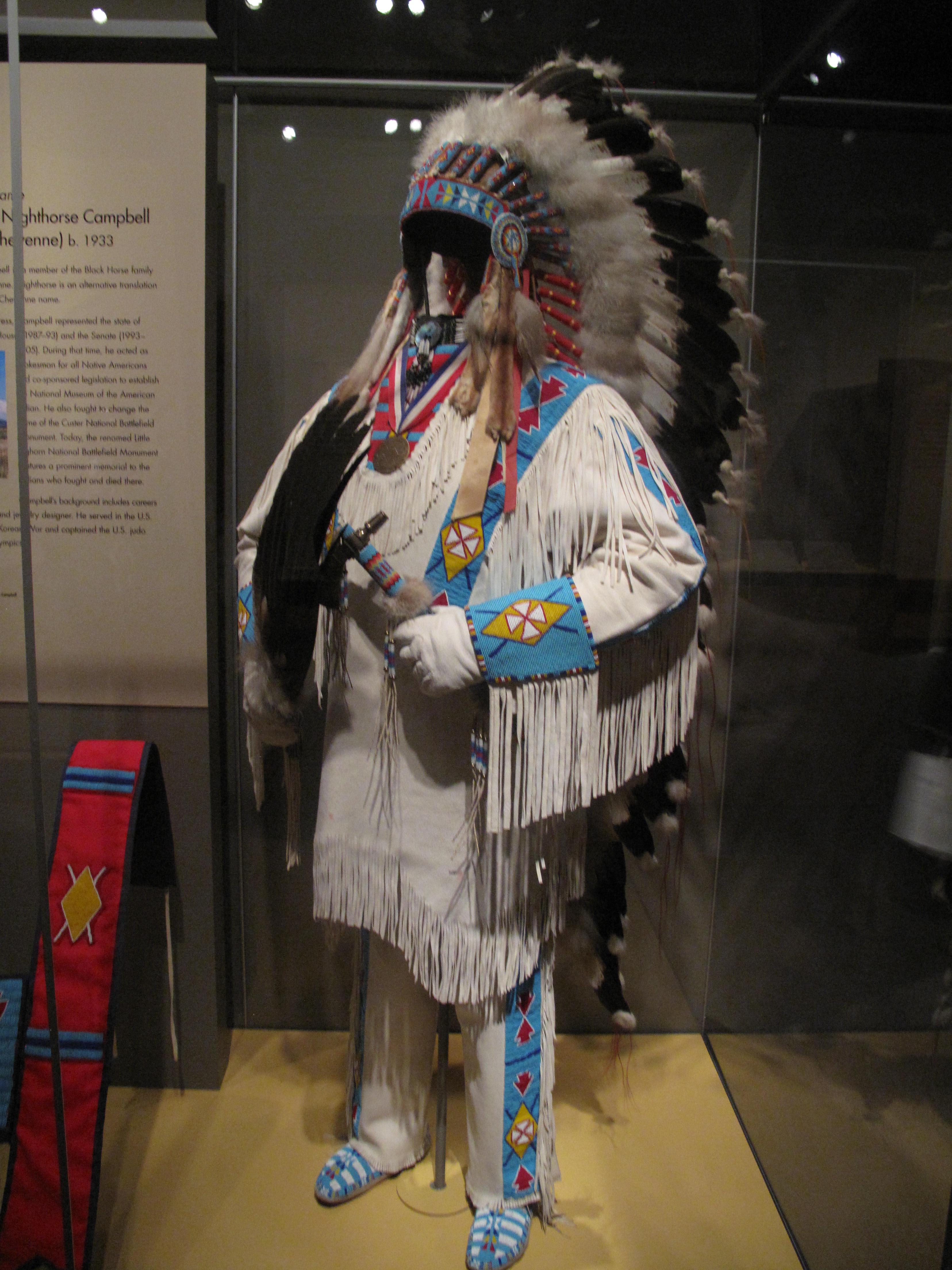 CHEYENNE CEREMONIAL DRESS - Ben Nighthorse Campbell- Museum of the American Indian