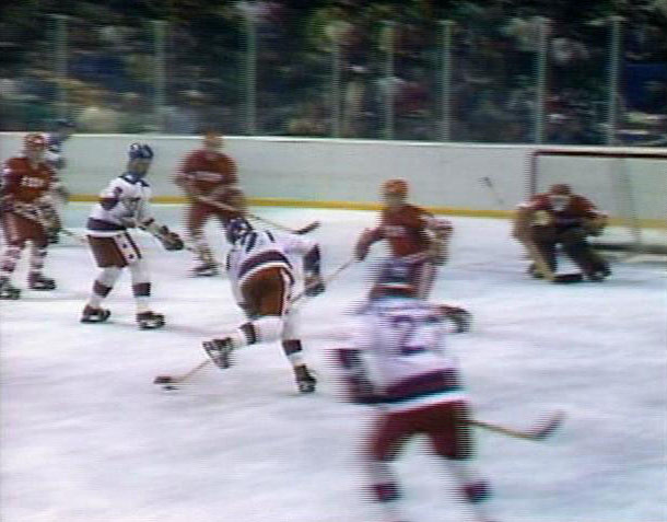 Mike Eruzione at the moment of release Feb 22, 1980