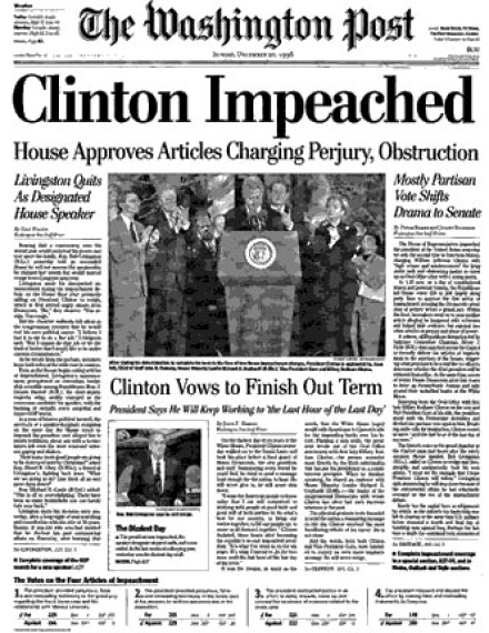 Clinton impeachment - washington post 