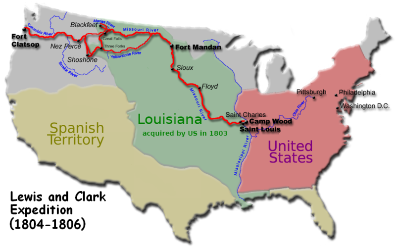 The Lewis and Clark Expedition - 1804 - 1806  wikipedia