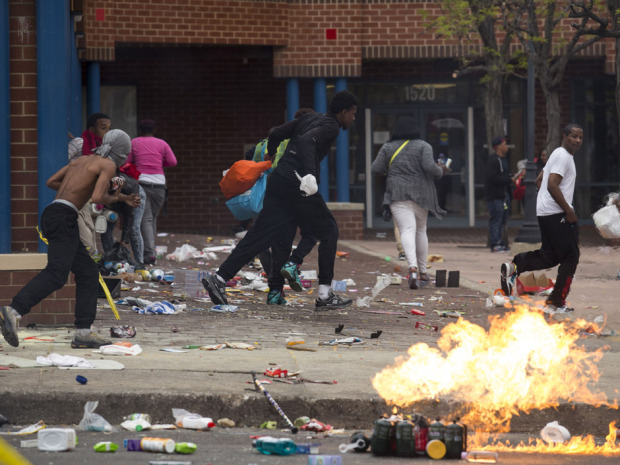 Protests in Baltimore After Funeral Held For Baltimore Man Who Died While In Police Custody